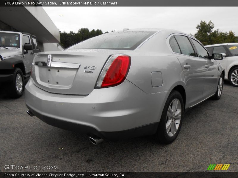 Brilliant Silver Metallic / Cashmere 2009 Lincoln MKS AWD Sedan