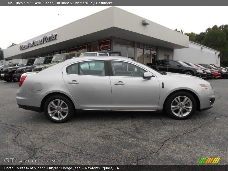 Brilliant Silver Metallic / Cashmere 2009 Lincoln MKS AWD Sedan