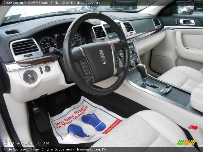 Brilliant Silver Metallic / Cashmere 2009 Lincoln MKS AWD Sedan