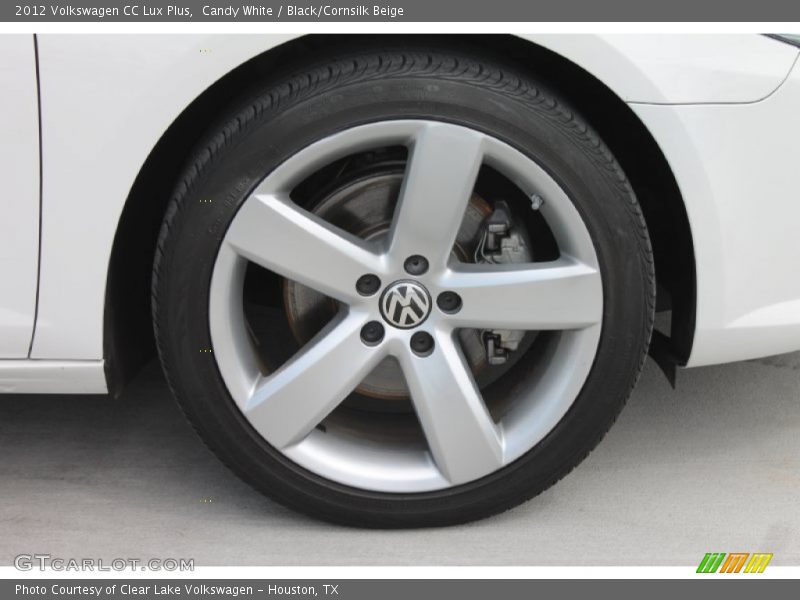 Candy White / Black/Cornsilk Beige 2012 Volkswagen CC Lux Plus