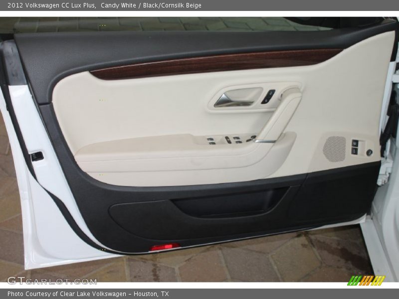 Candy White / Black/Cornsilk Beige 2012 Volkswagen CC Lux Plus