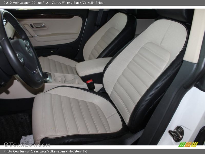 Candy White / Black/Cornsilk Beige 2012 Volkswagen CC Lux Plus