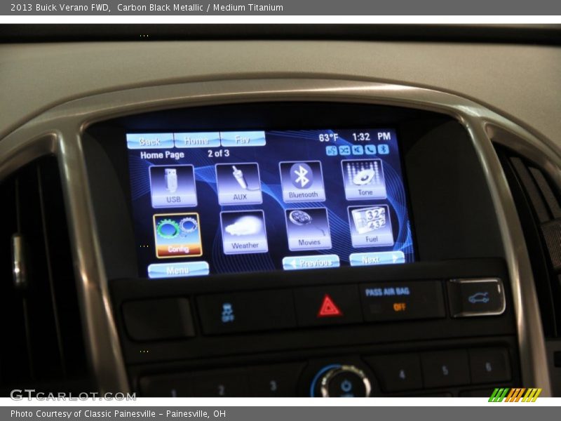 Carbon Black Metallic / Medium Titanium 2013 Buick Verano FWD