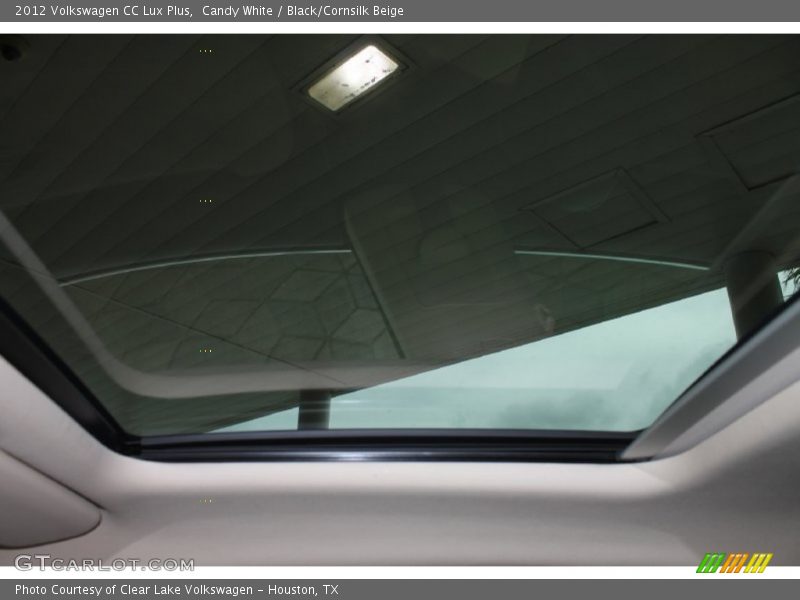 Candy White / Black/Cornsilk Beige 2012 Volkswagen CC Lux Plus