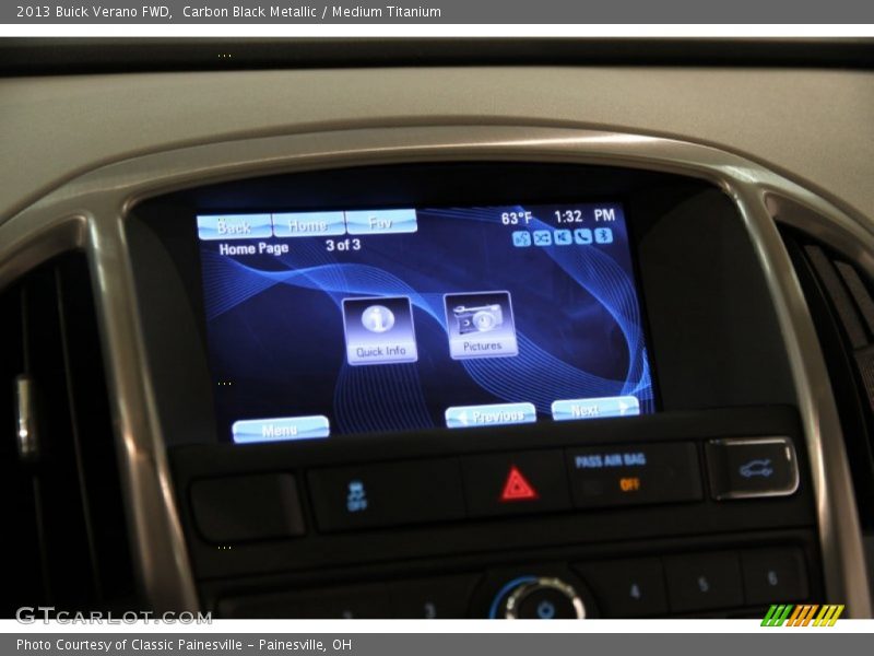Carbon Black Metallic / Medium Titanium 2013 Buick Verano FWD