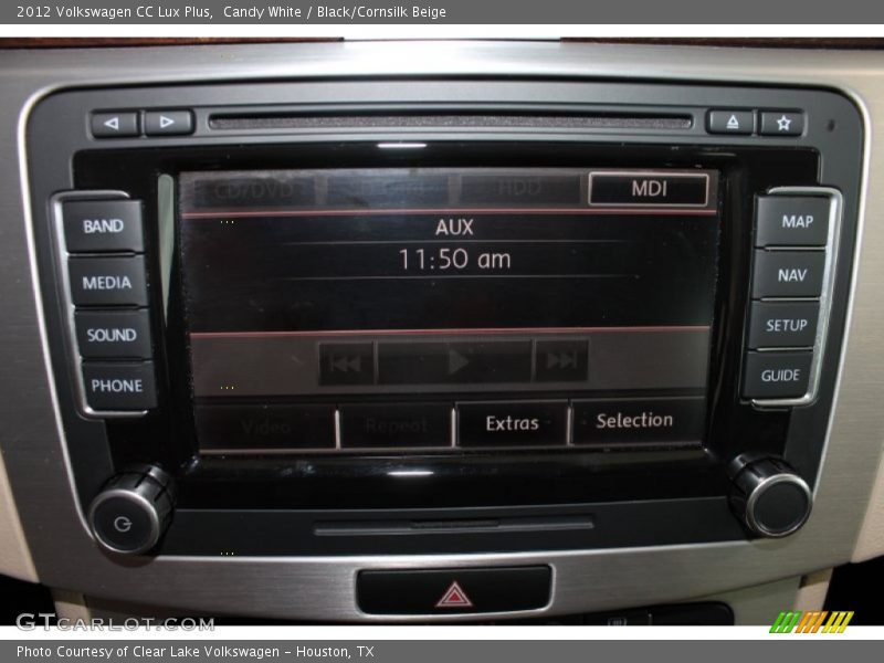Candy White / Black/Cornsilk Beige 2012 Volkswagen CC Lux Plus