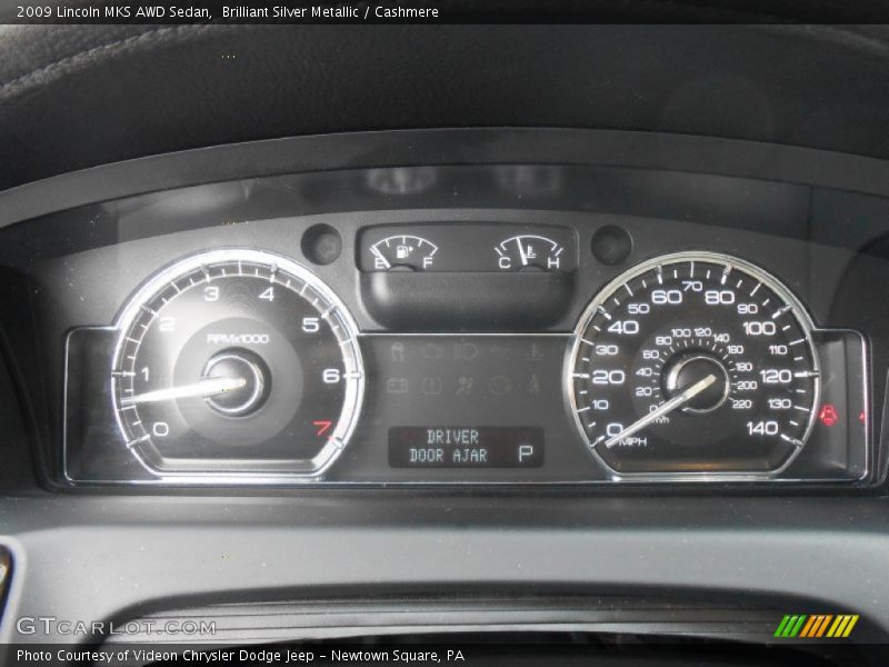 Brilliant Silver Metallic / Cashmere 2009 Lincoln MKS AWD Sedan