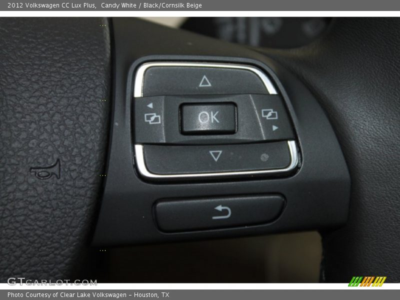 Candy White / Black/Cornsilk Beige 2012 Volkswagen CC Lux Plus