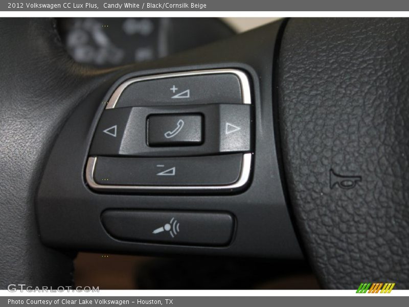 Candy White / Black/Cornsilk Beige 2012 Volkswagen CC Lux Plus