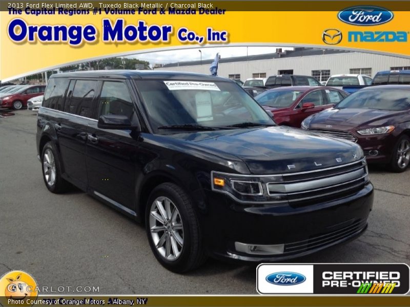 Tuxedo Black Metallic / Charcoal Black 2013 Ford Flex Limited AWD