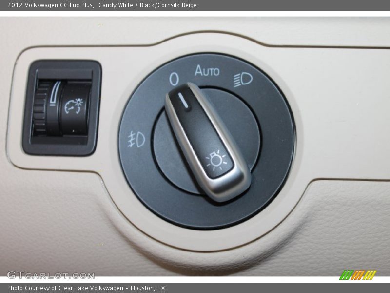 Candy White / Black/Cornsilk Beige 2012 Volkswagen CC Lux Plus