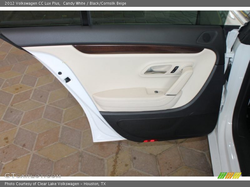 Candy White / Black/Cornsilk Beige 2012 Volkswagen CC Lux Plus