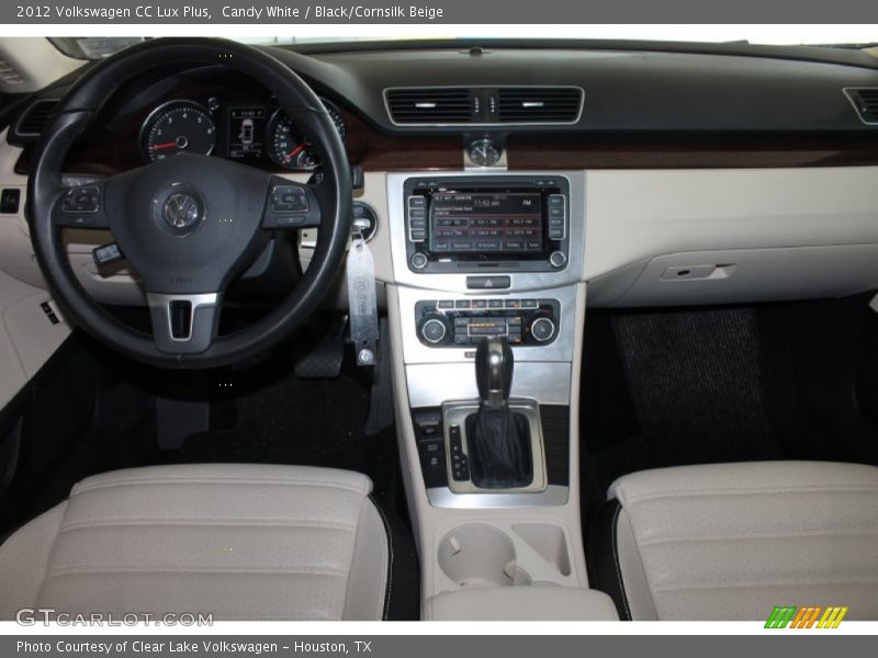 Candy White / Black/Cornsilk Beige 2012 Volkswagen CC Lux Plus