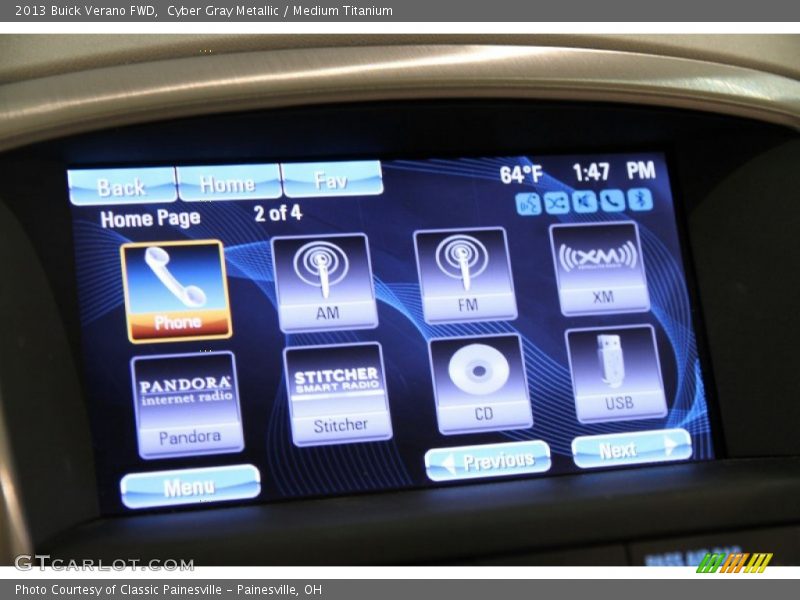 Cyber Gray Metallic / Medium Titanium 2013 Buick Verano FWD