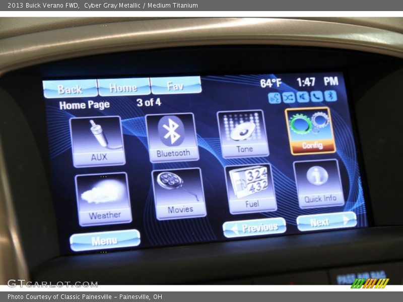 Cyber Gray Metallic / Medium Titanium 2013 Buick Verano FWD