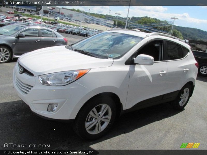 Cotton White / Black 2013 Hyundai Tucson GLS AWD