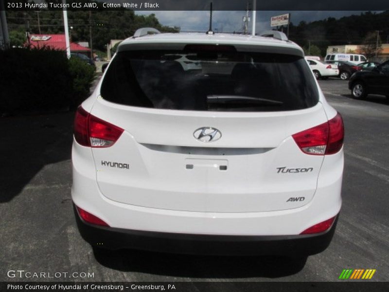 Cotton White / Black 2013 Hyundai Tucson GLS AWD