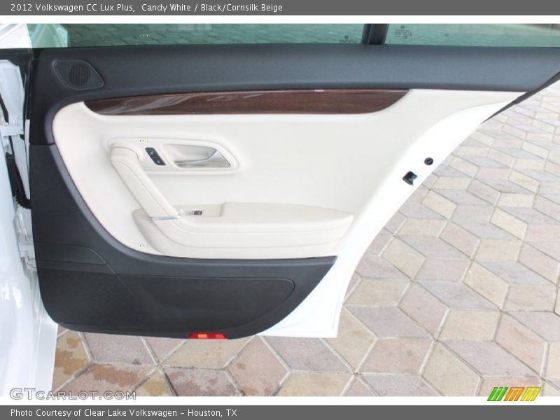 Candy White / Black/Cornsilk Beige 2012 Volkswagen CC Lux Plus