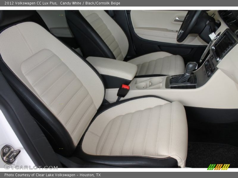 Candy White / Black/Cornsilk Beige 2012 Volkswagen CC Lux Plus