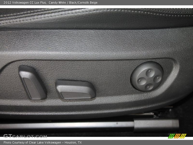 Candy White / Black/Cornsilk Beige 2012 Volkswagen CC Lux Plus