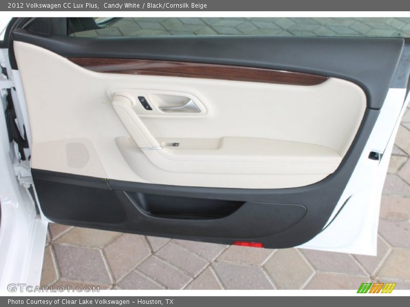 Candy White / Black/Cornsilk Beige 2012 Volkswagen CC Lux Plus