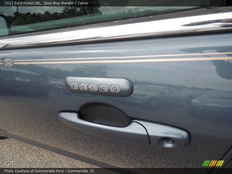 Steel Blue Metallic / Camel 2012 Ford Fusion SEL