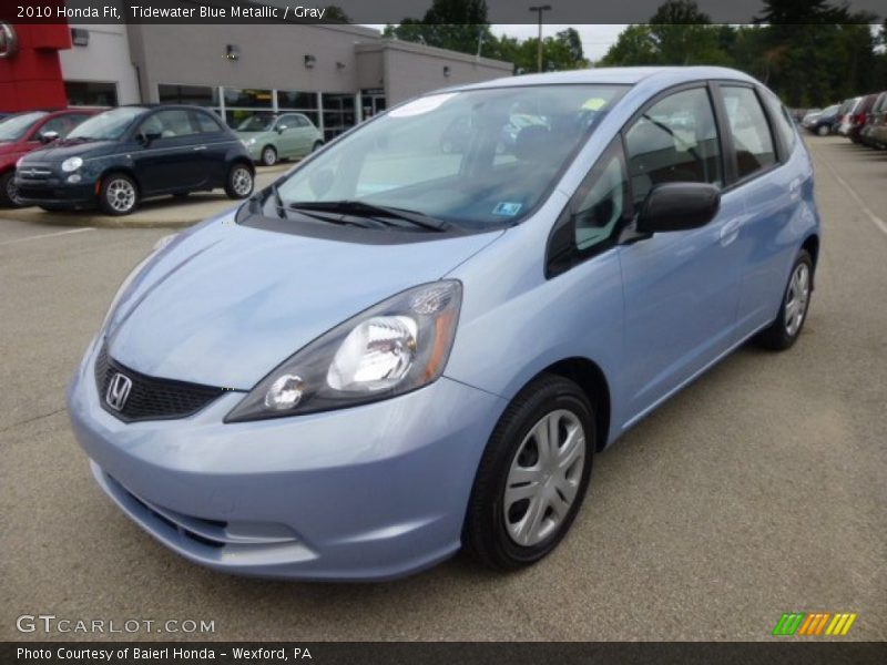 Tidewater Blue Metallic / Gray 2010 Honda Fit