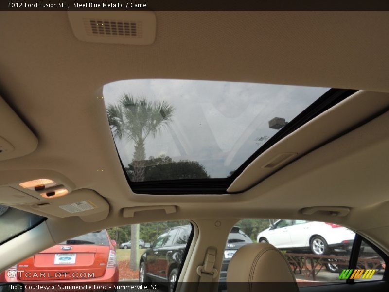 Steel Blue Metallic / Camel 2012 Ford Fusion SEL