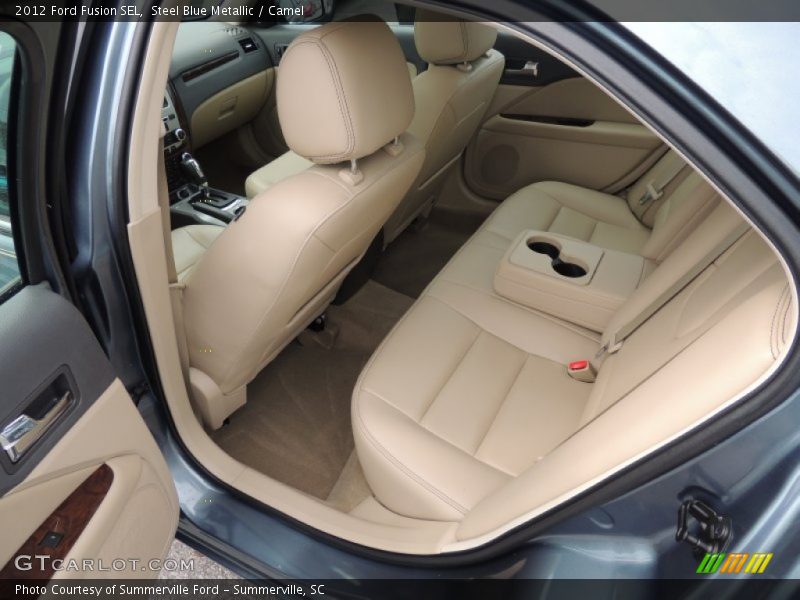Steel Blue Metallic / Camel 2012 Ford Fusion SEL