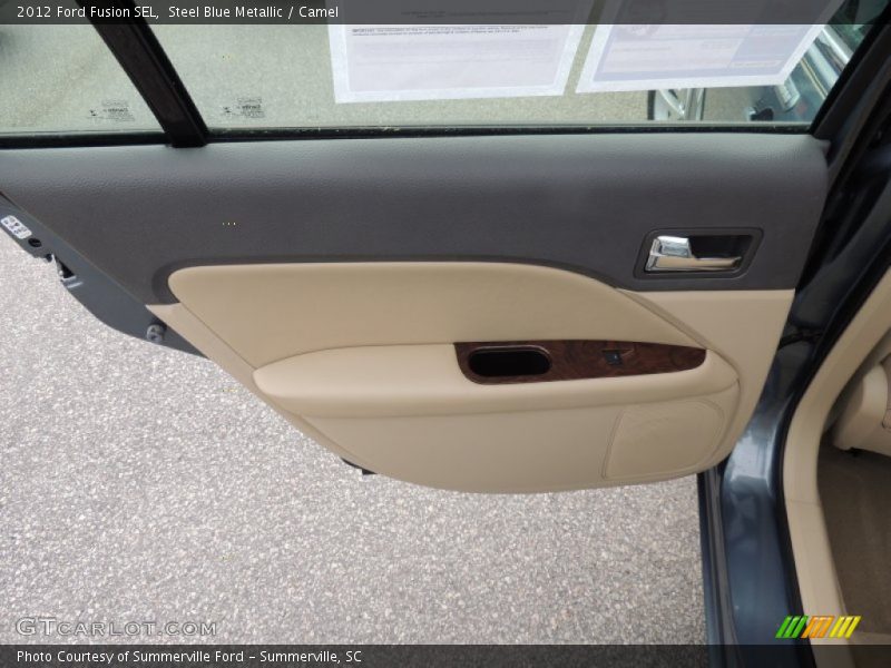 Steel Blue Metallic / Camel 2012 Ford Fusion SEL