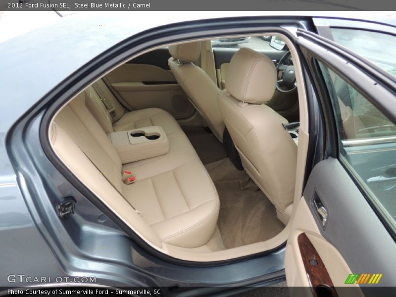 Steel Blue Metallic / Camel 2012 Ford Fusion SEL