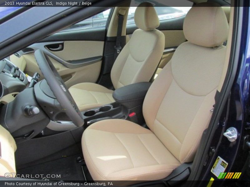 Indigo Night / Beige 2013 Hyundai Elantra GLS