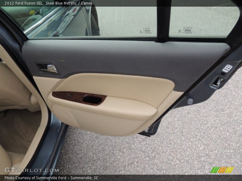 Steel Blue Metallic / Camel 2012 Ford Fusion SEL
