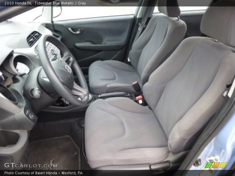 Tidewater Blue Metallic / Gray 2010 Honda Fit
