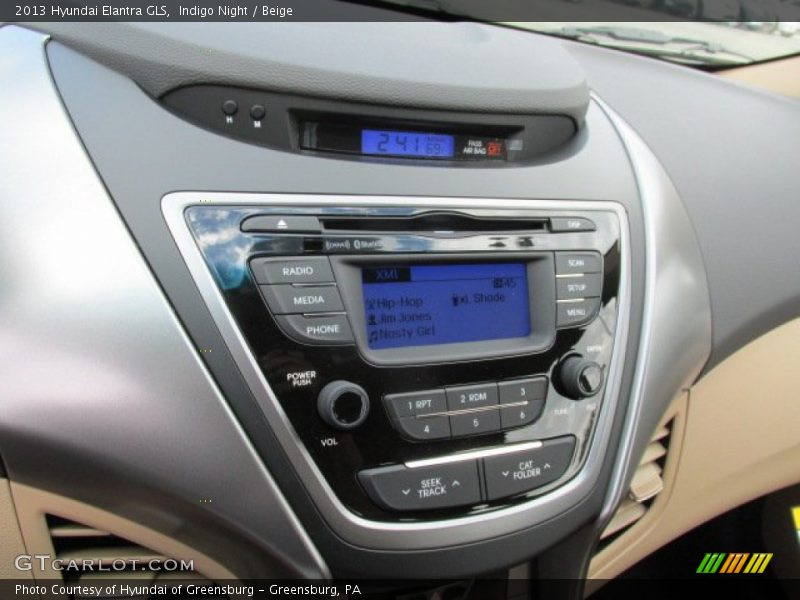 Indigo Night / Beige 2013 Hyundai Elantra GLS