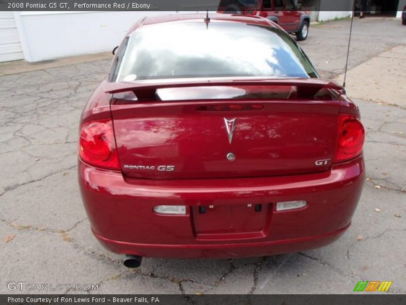 Performance Red / Ebony 2008 Pontiac G5 GT