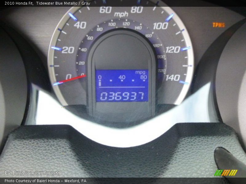 Tidewater Blue Metallic / Gray 2010 Honda Fit