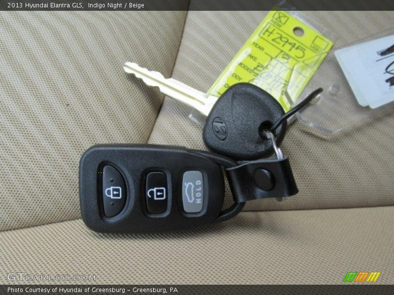 Indigo Night / Beige 2013 Hyundai Elantra GLS