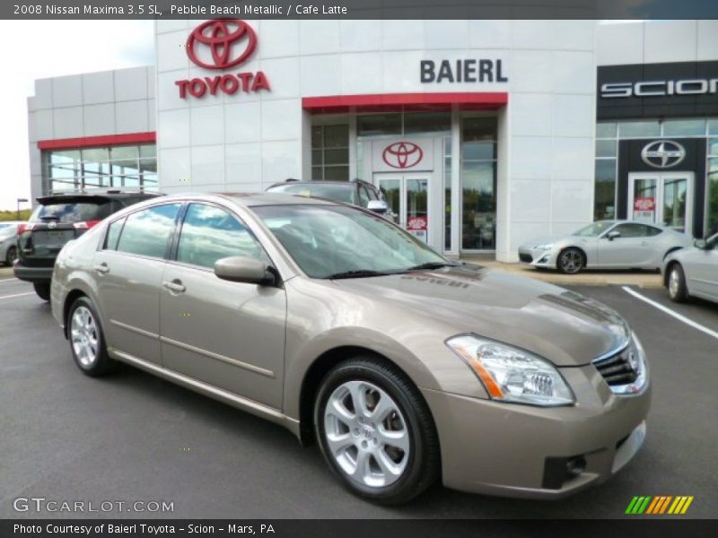 Pebble Beach Metallic / Cafe Latte 2008 Nissan Maxima 3.5 SL