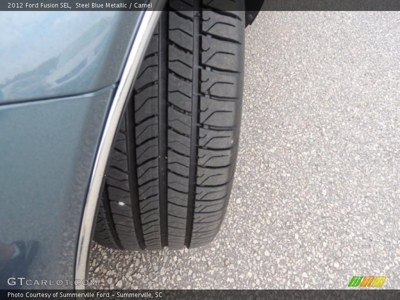 Steel Blue Metallic / Camel 2012 Ford Fusion SEL