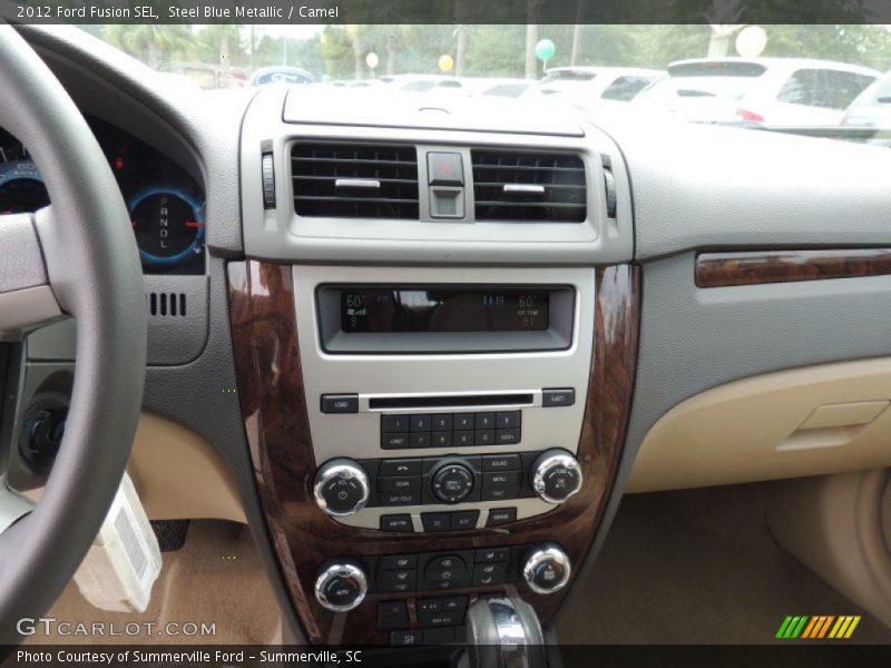 Steel Blue Metallic / Camel 2012 Ford Fusion SEL