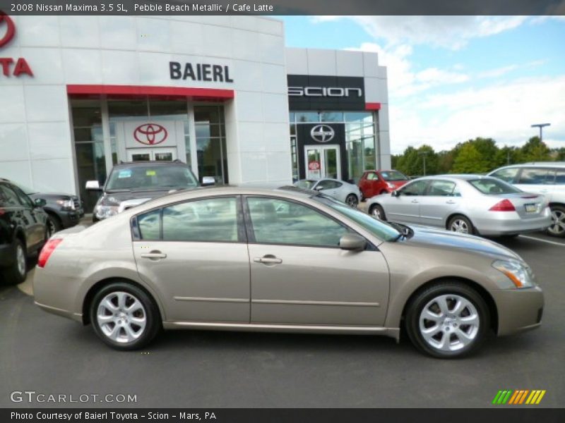 Pebble Beach Metallic / Cafe Latte 2008 Nissan Maxima 3.5 SL