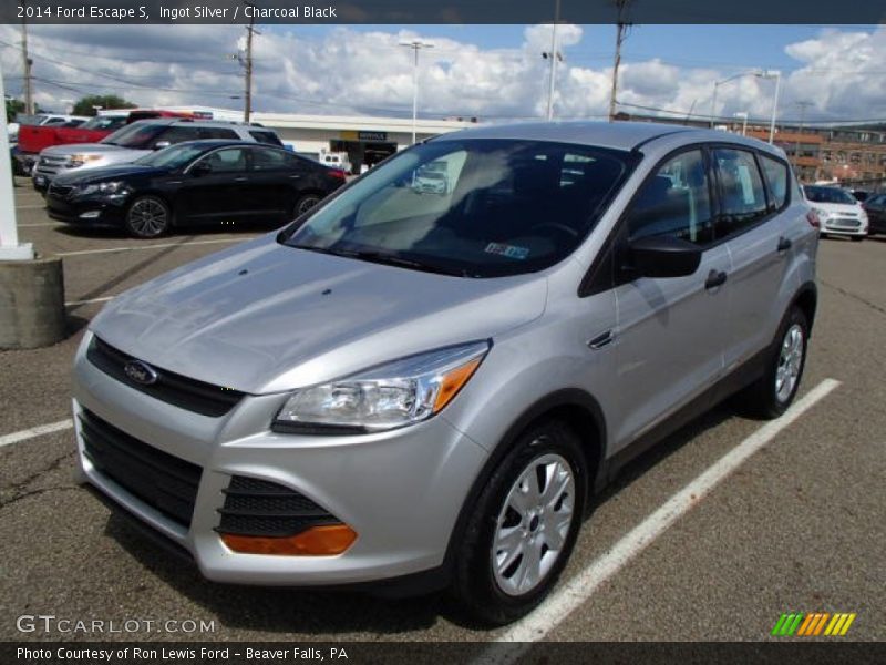 Ingot Silver / Charcoal Black 2014 Ford Escape S