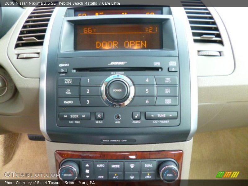 Pebble Beach Metallic / Cafe Latte 2008 Nissan Maxima 3.5 SL