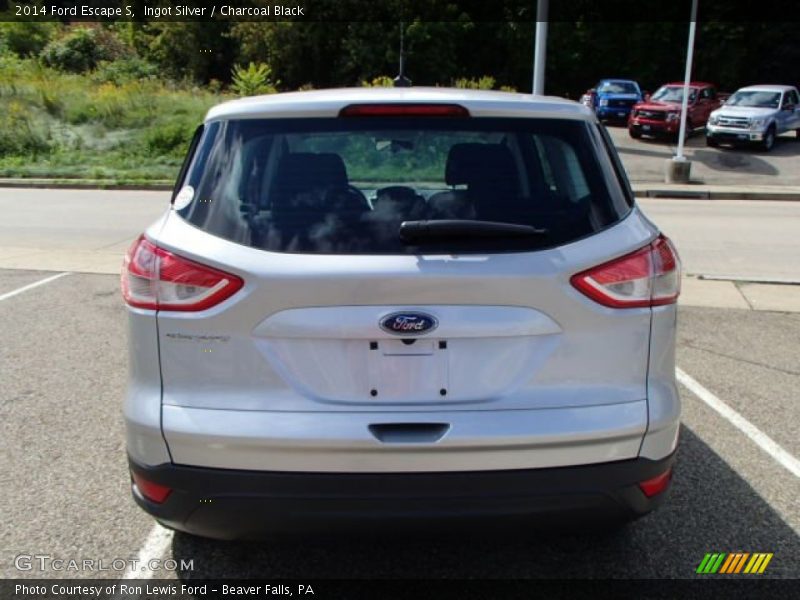 Ingot Silver / Charcoal Black 2014 Ford Escape S