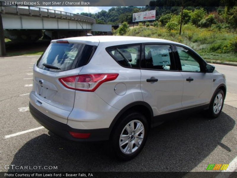 Ingot Silver / Charcoal Black 2014 Ford Escape S