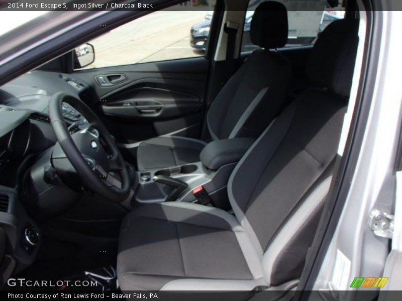 Ingot Silver / Charcoal Black 2014 Ford Escape S