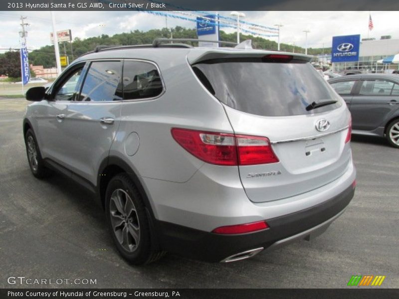 Circuit Silver / Black 2013 Hyundai Santa Fe GLS AWD