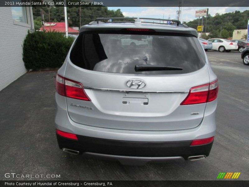 Circuit Silver / Black 2013 Hyundai Santa Fe GLS AWD