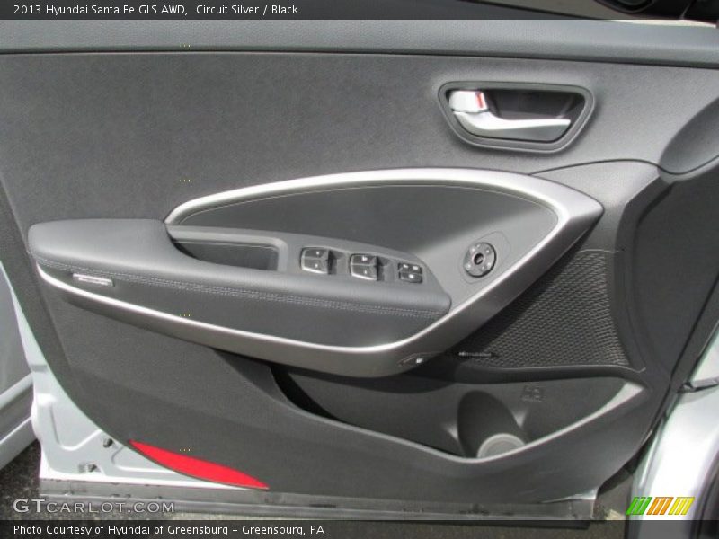 Circuit Silver / Black 2013 Hyundai Santa Fe GLS AWD